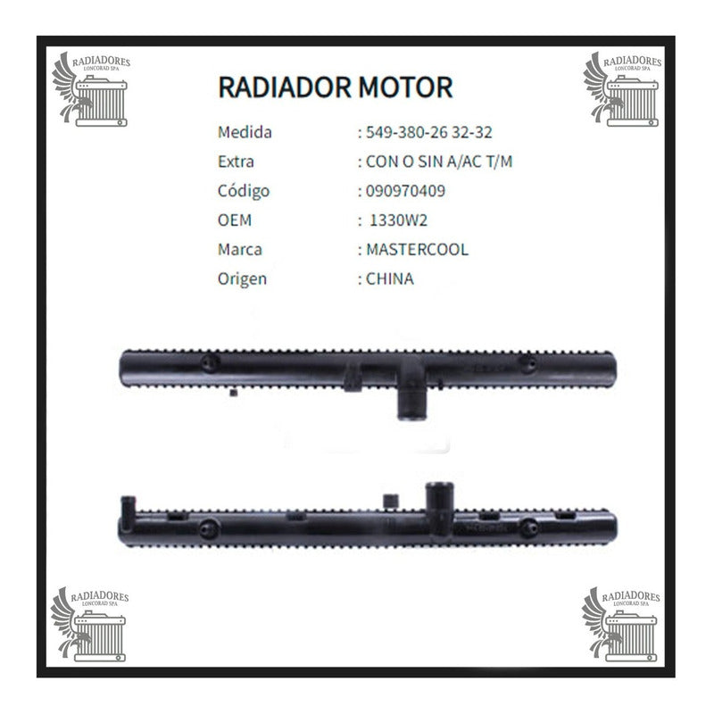 Radiador Motor Peugeot Partner / Citroen Berlingo Y Mas