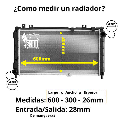 Radiador Motor Subaru Legacy 1.8 (1990-1997)