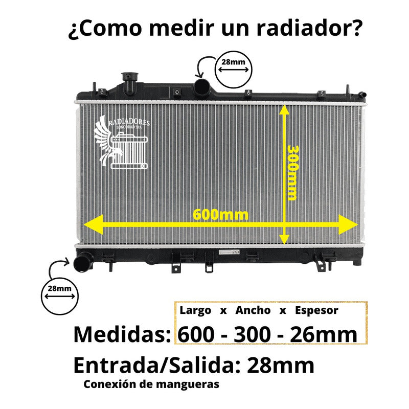 Radiador Motor Suzuki Ignis 1.3 (2001 al 2006)