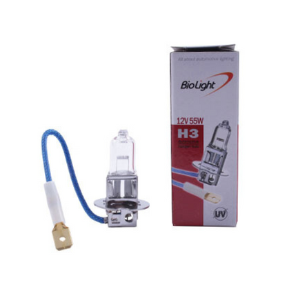 AMPOLLETA HALOGENA H3 12V/55W BASE PK22S CON CHICOTE NEBLINEROS  UNIVERSAL