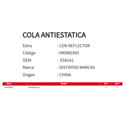 COLA ANTIESTATICA CON REFLECTOR