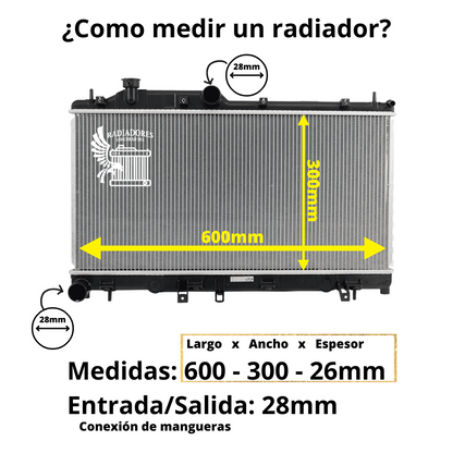 Radiador Motor Changan S100/suzuki Carry 1.0/1.3  99-16