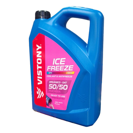 Anticongelante/refrigerante Coolant Vistony 50/50 Rosado 4litros