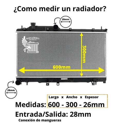 Radiador Motor Changan Benni 1.3/ 2008-2011